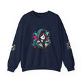 Pop Culture Remix Crewneck Sweatshirt — Retro Neon Hoodie Graphic