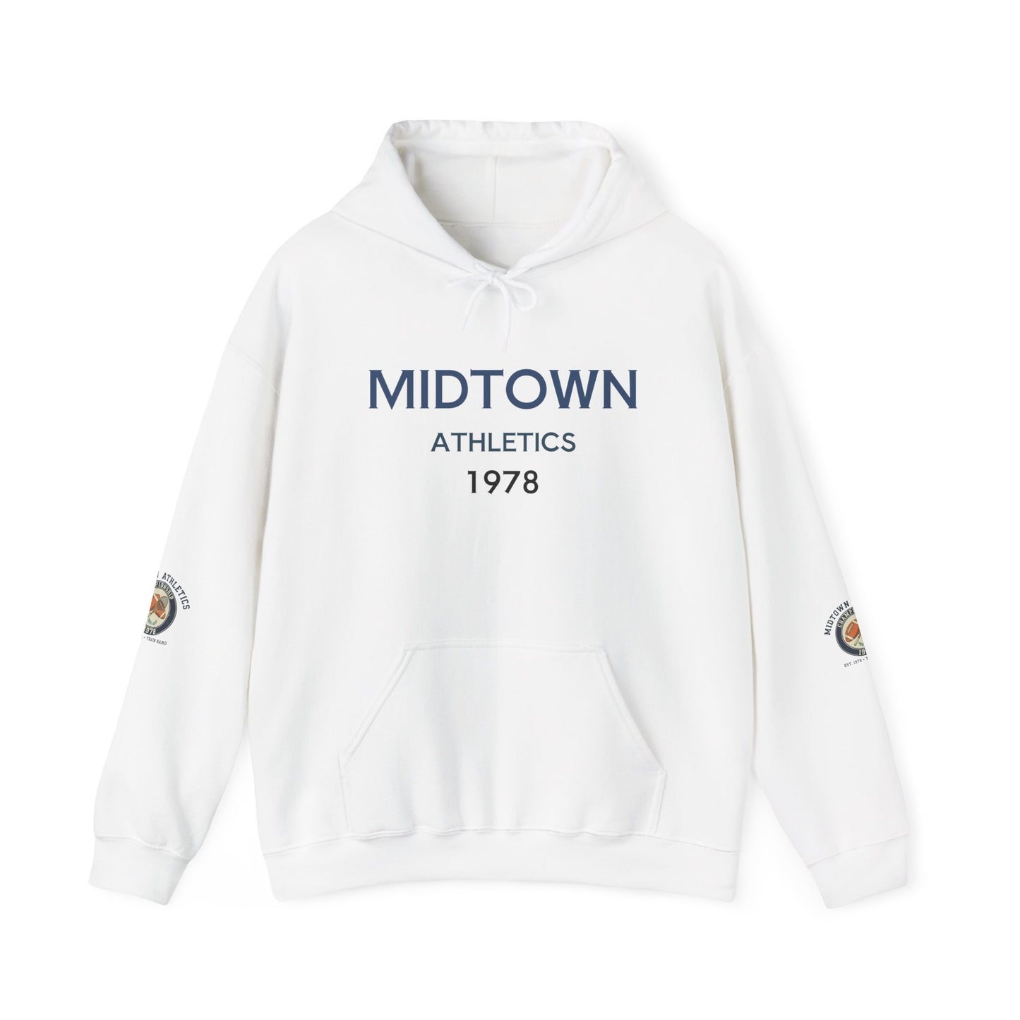 Athletic Hoodie — Midtown Athletics '78 Vintage Running Club Sweatshirt