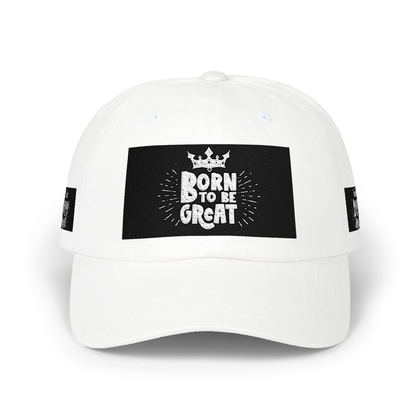 Dad Cap — "Born to Be Great" Crown Baseball Hat