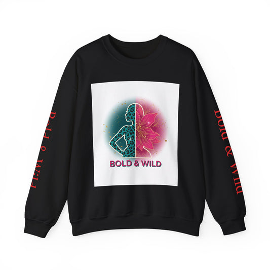 Bold & Wild Sweatshirt — Floral Leopard Graphic Crewneck