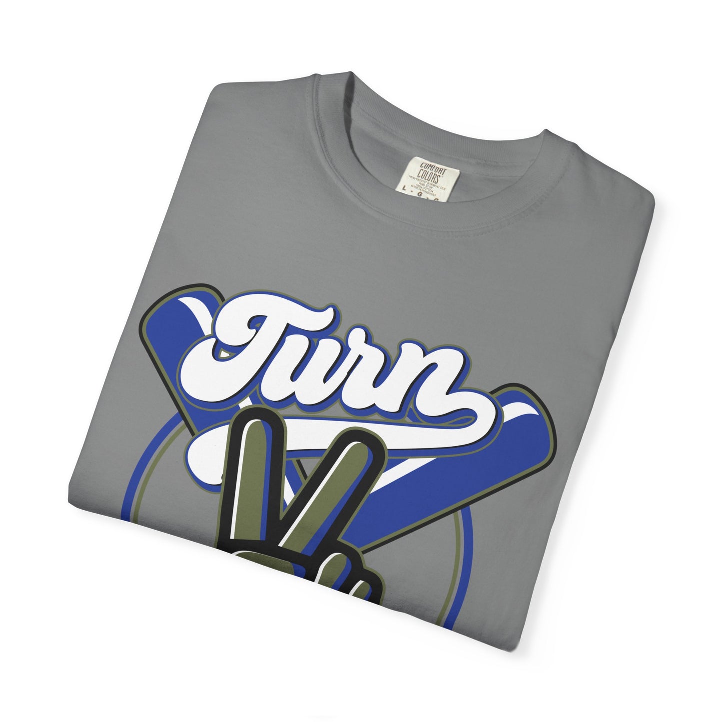 Baseball Peace Sign T-Shirt — "Turn" Graphic Baseball Lifestyle Tee