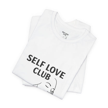 Self Love Club Tee — Minimal Line Art Women’s Wellness T-Shirt