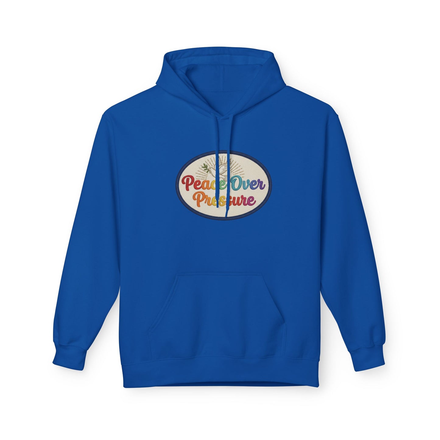 Peace Over Pressure Hoodie — Retro Dove Graphic Comfort Pullover