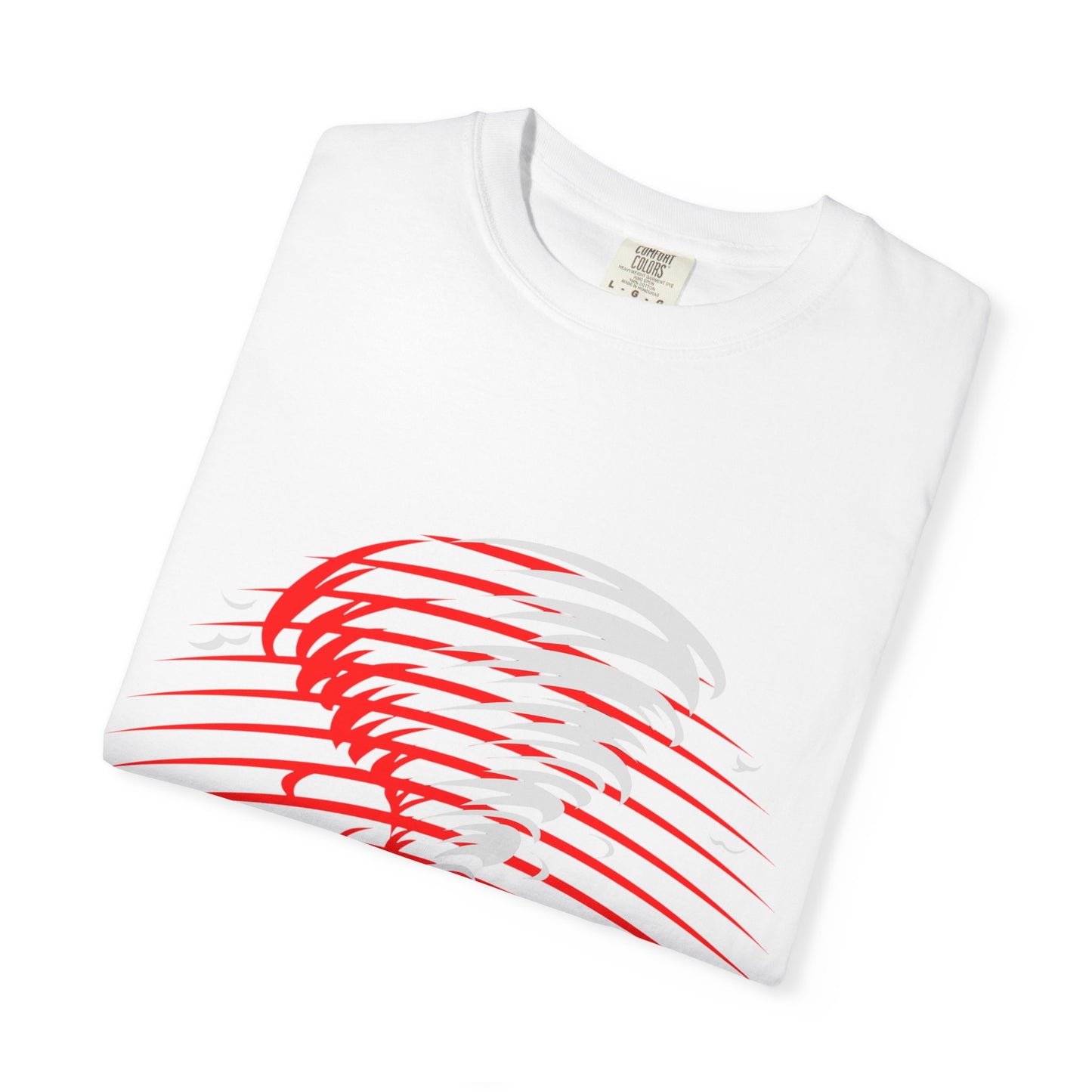 I Am the Storm T-Shirt — Bold Red Tornado Graphic Tee
