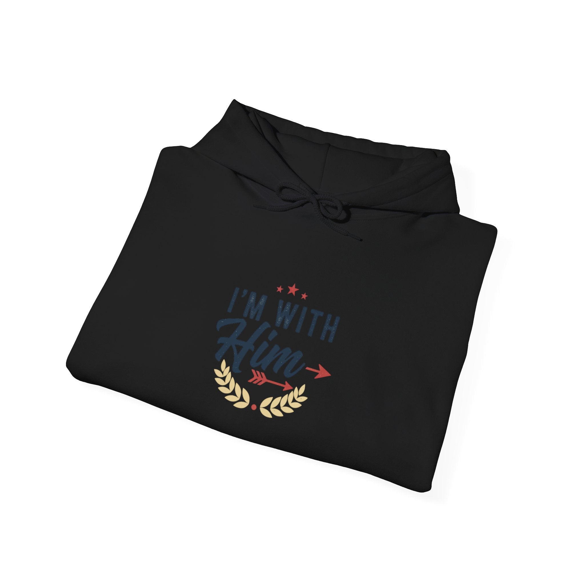 I'm With Him Hoodie — Couples Arrow Design