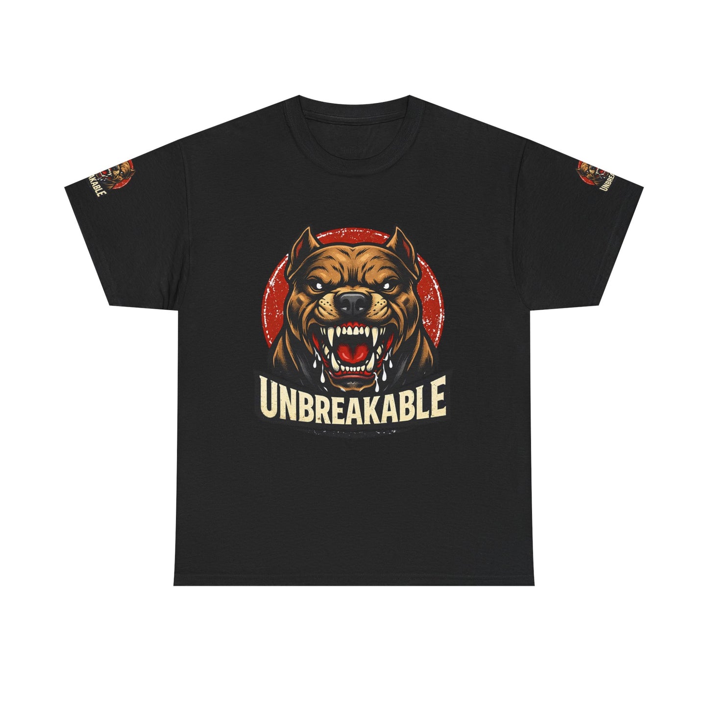 Unbreakable Pitbull Tee — Fierce Dog Graphic T-Shirt