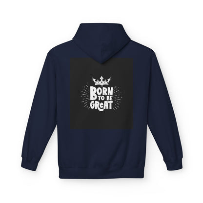 Born to Be Great Hoodie — Inspirational Crown Graphic Sweatshirt