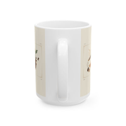 But First Coffee Ceramic Mug — 11oz & 15oz Morning Coffee Cup, Cute Coffee Lover Gift