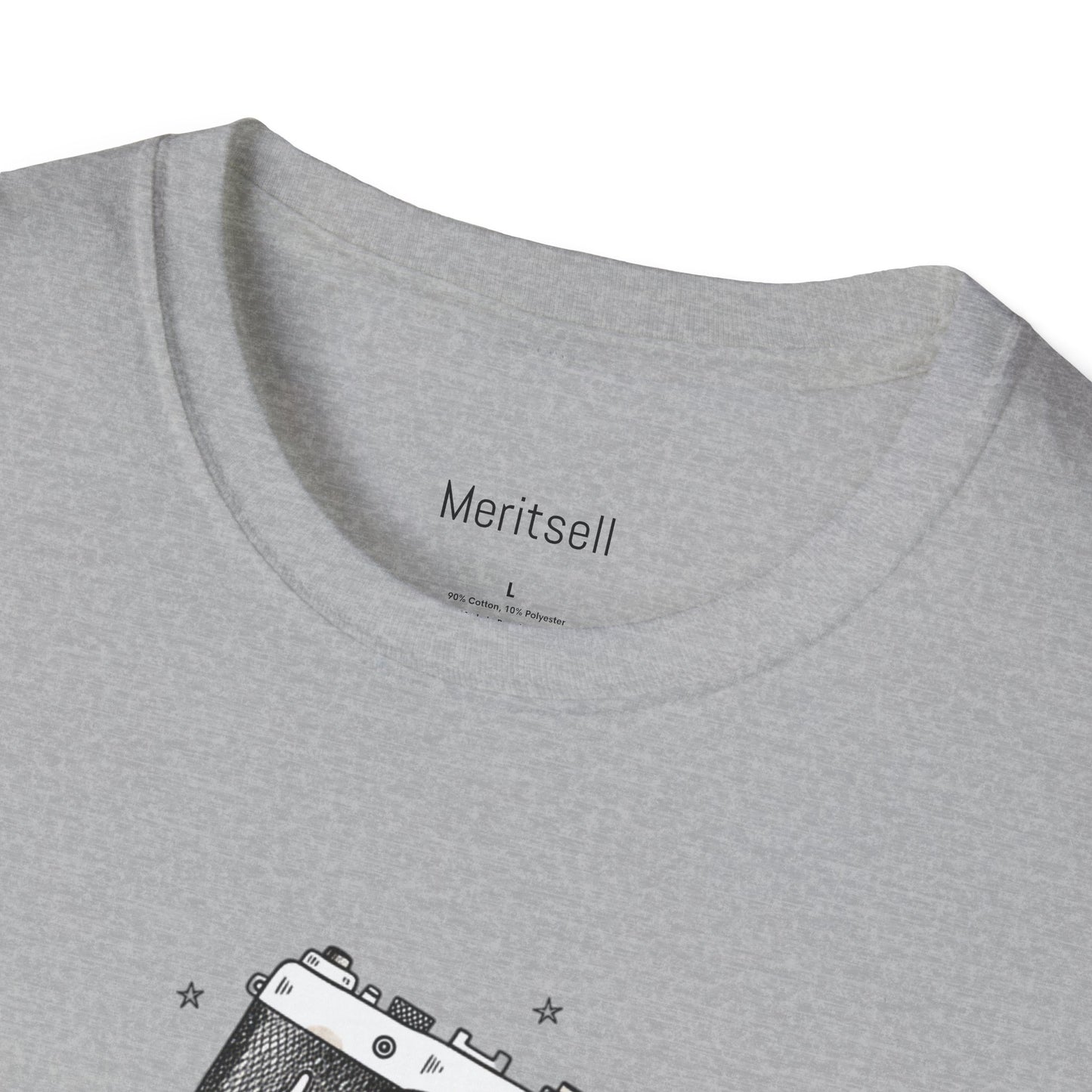 Photography & Coffee Graphic Tee — Camera, Notebook, Coffee Cup Design