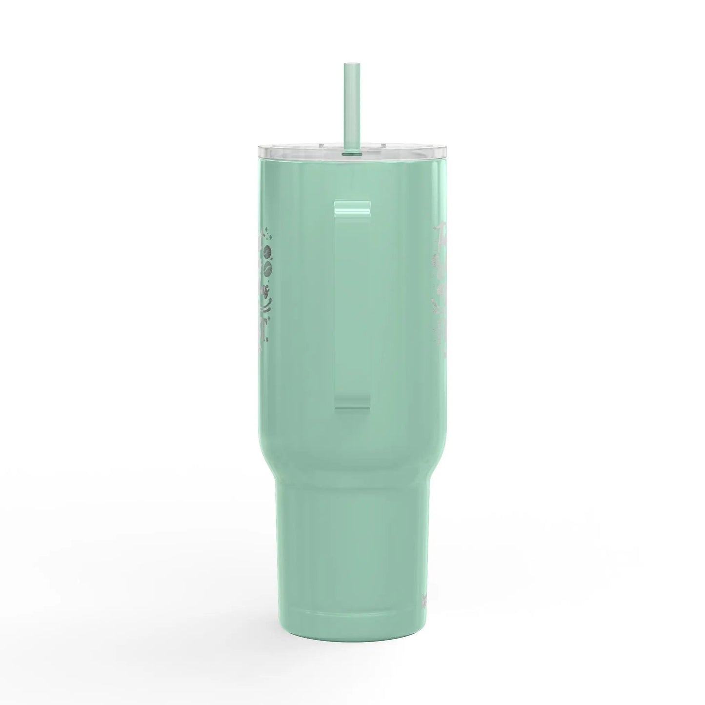 40oz Engraved Tumbler with Lid – “The Last Sip Is Always the First” Insulated Travel Mug