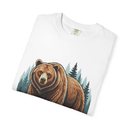 Bear Graphic T-Shirt — "Wild & Wise" Forest Adventure Tee