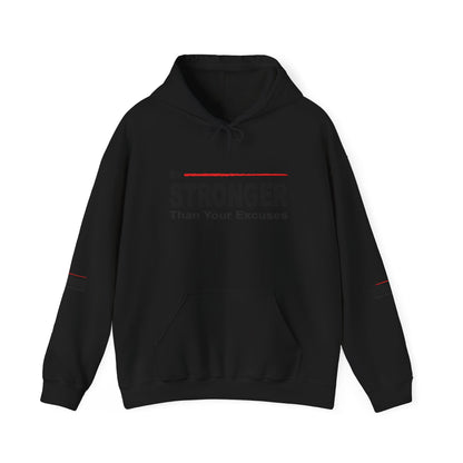 Be Stronger Than Your Excuses Hoodie — Motivational Fitness Pullover