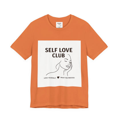 Self Love Club Tee — Minimal Line Art Women’s Wellness T-Shirt