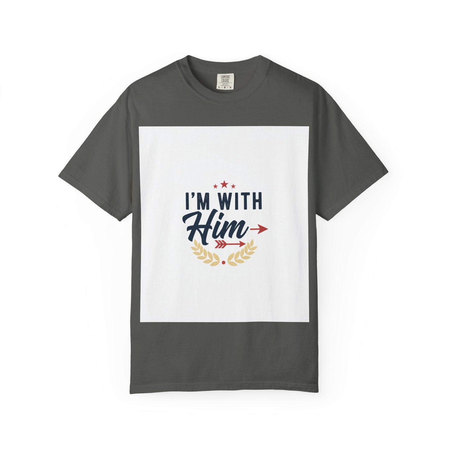 I'm With Him T-Shirt — Patriotic Couple Arrow Graphic Tee