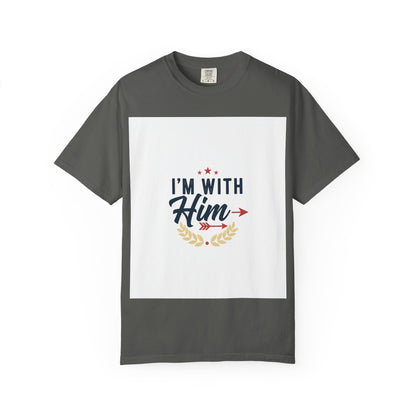 I'm With Him T-Shirt — Patriotic Couple Arrow Graphic Tee