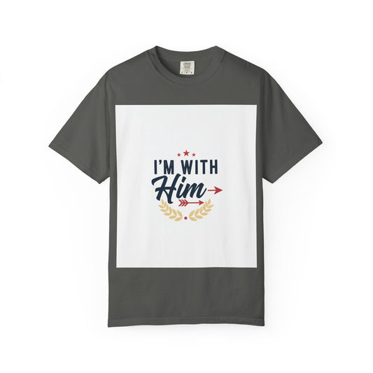 I'm With Him T-Shirt — Patriotic Couple Arrow Graphic Tee Merit Sell