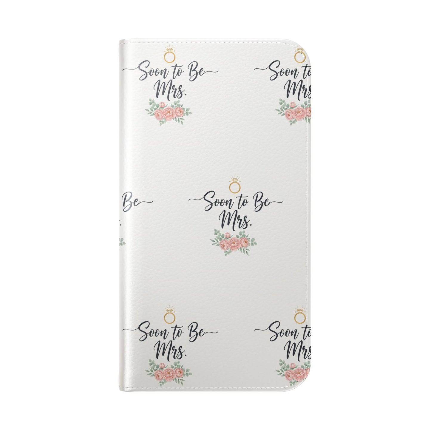 Flip Case — 'Soon to Be Mrs.' Floral Ring Phone Wallet