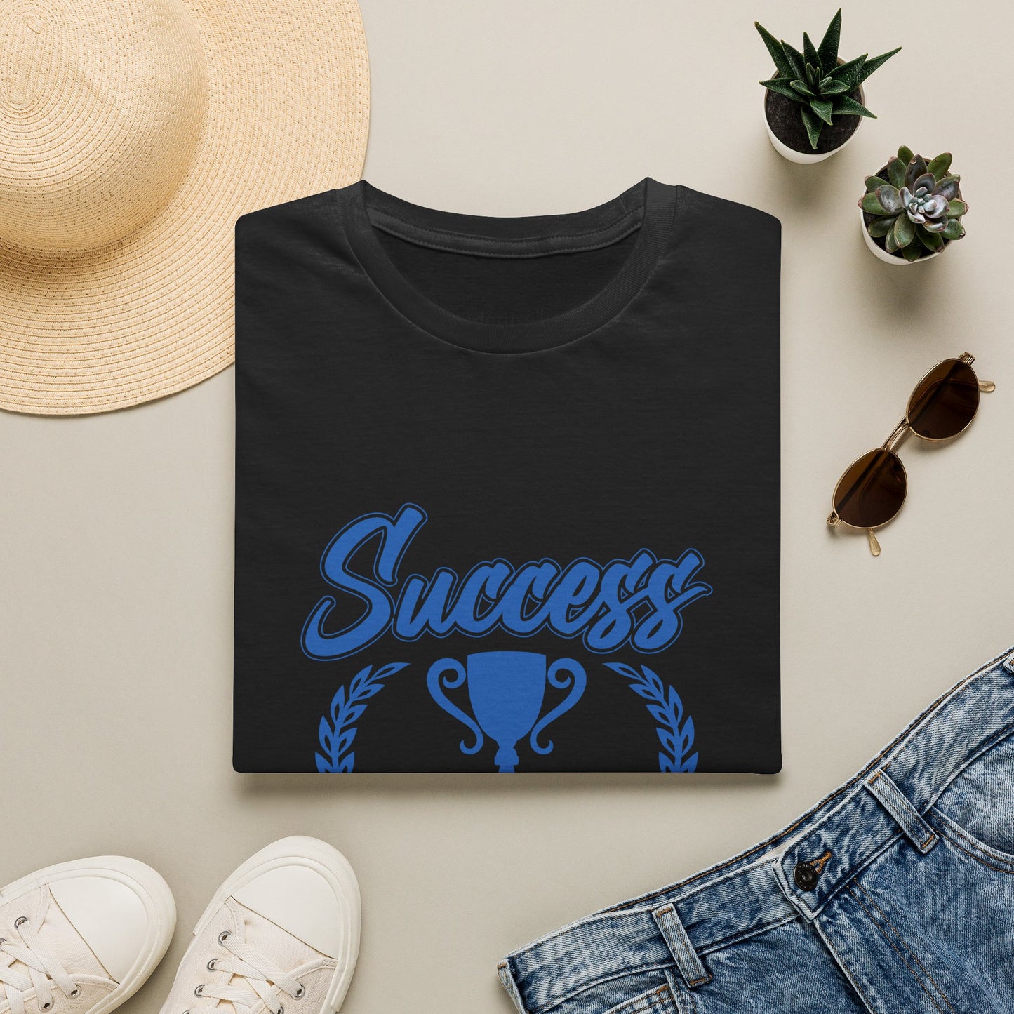 T-Shirt — "Success Is The Best Revenge" Motivational Trophy Tee - Merit Sell