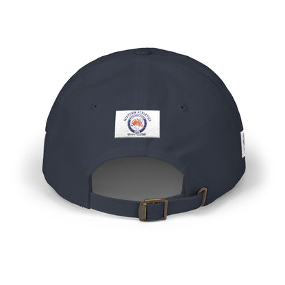 Classic Dad Cap - Retro Sunset Burger Logo Baseball Hat