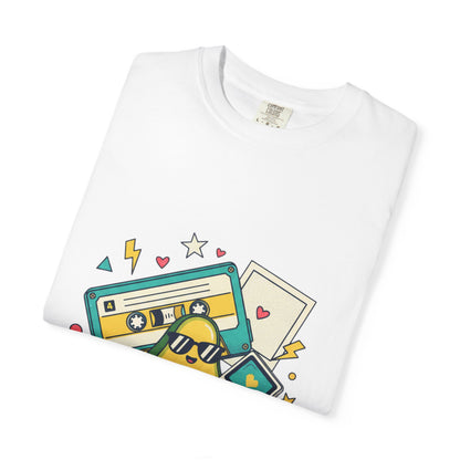 Good Vibes Only T-Shirt — Retro Cassette & Emojis Graphic Tee