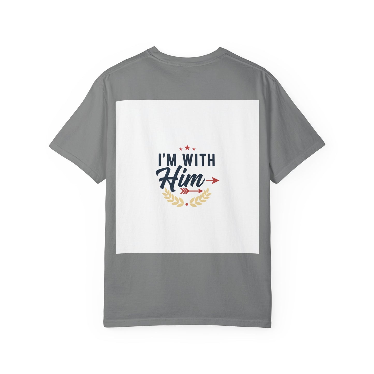I'm With Him T-Shirt — Patriotic Couple Arrow Graphic Tee