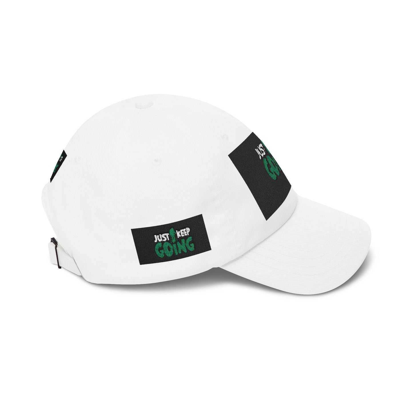 Dad Cap — "Just Keep Going" Embroidered Motivational Hat