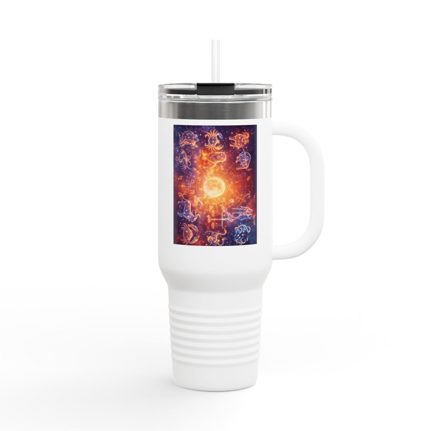 40oz Insulated Travel Mug — Cosmic Energy Zodiac Design