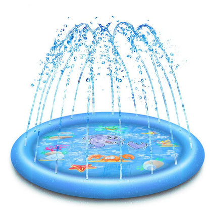 170*170cm Pet Sprinkler Pad Play Cooling Mat Swimming Pool Inflatable Water Spray Pad Mat Tub Summer Cool Dog Bathtub for Dogs - Merit Sell