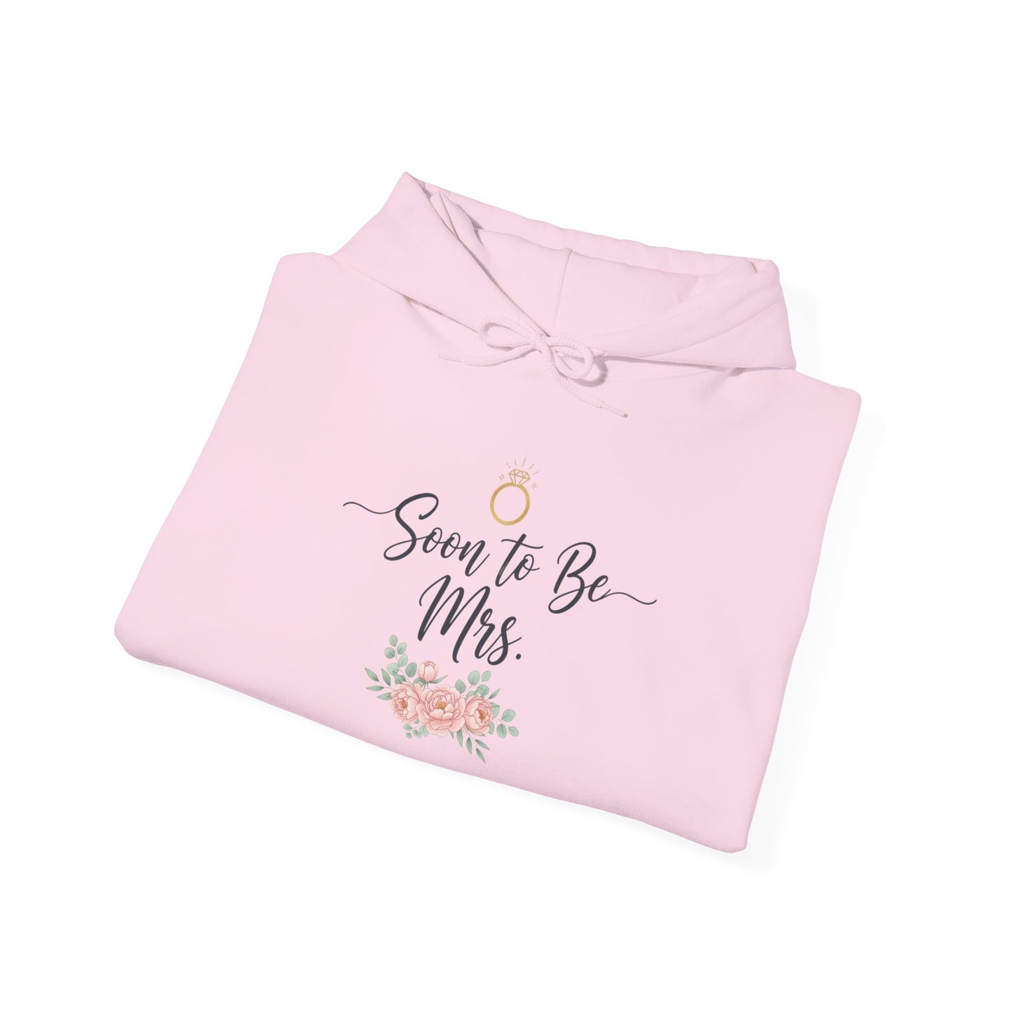 Soon to Be Mrs. Hoodie — Bridal Engagement Sweatshirt with Ring & Floral Design