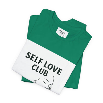 Self Love Club Tee — Minimal Line Art Women’s Wellness T-Shirt