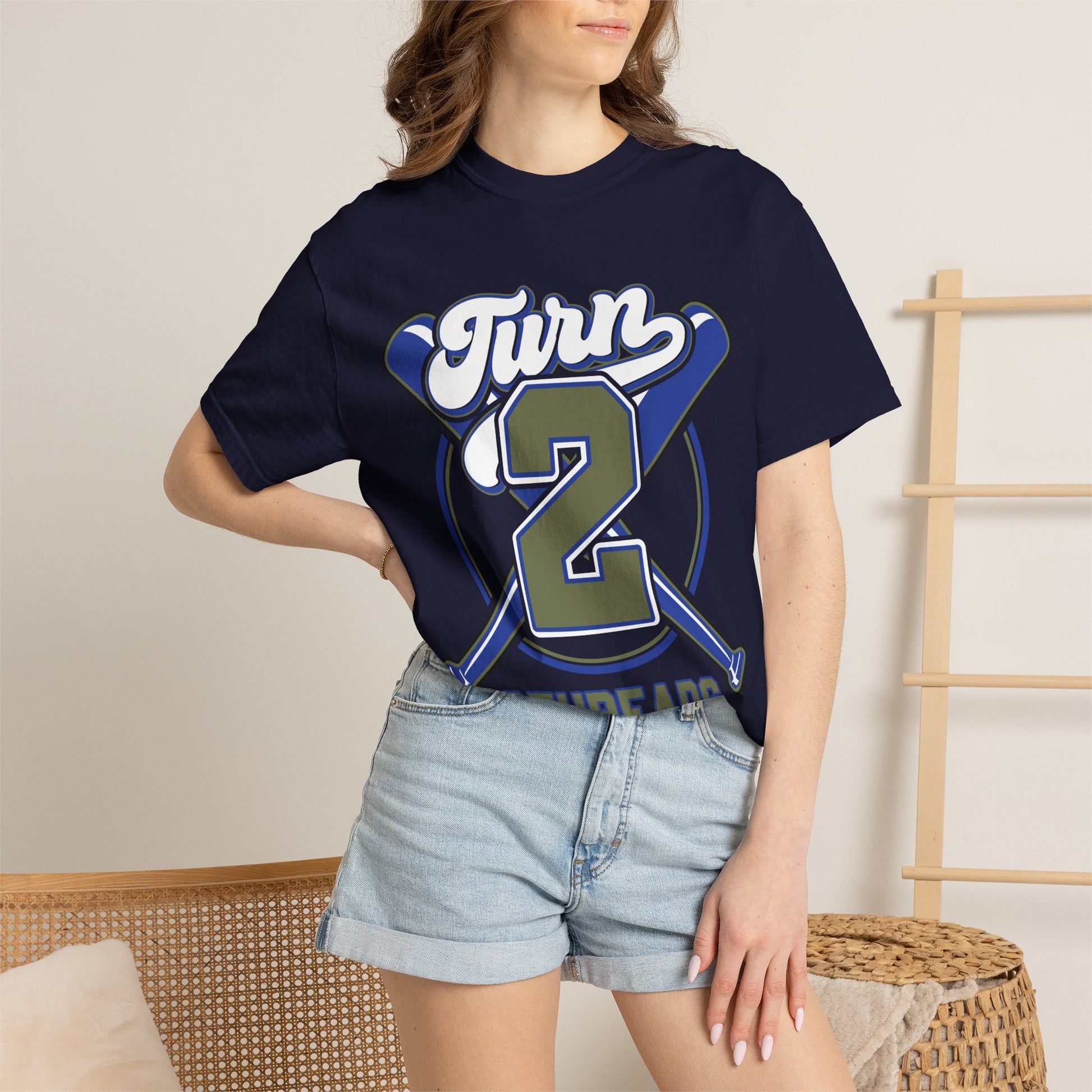 Turn 2 Baseball Graphic T-Shirt — 2Threads Athletic Tee - Merit Sell