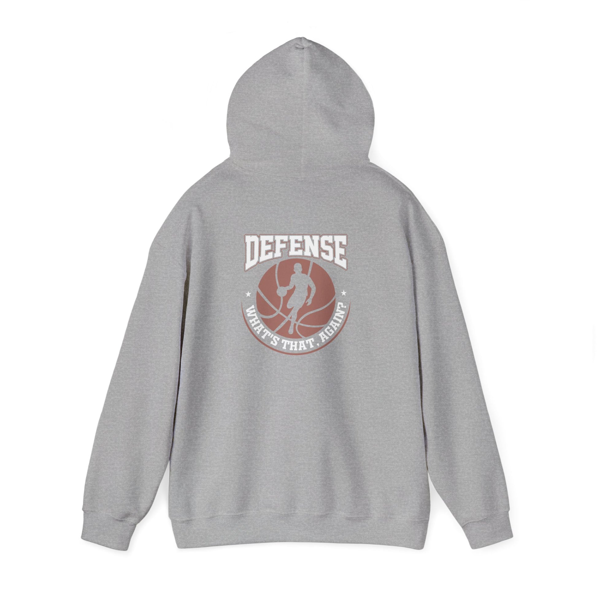 Defense Basketball Hoodie – "Defense What's That Again?" Graphic Pullover - Merit Sell