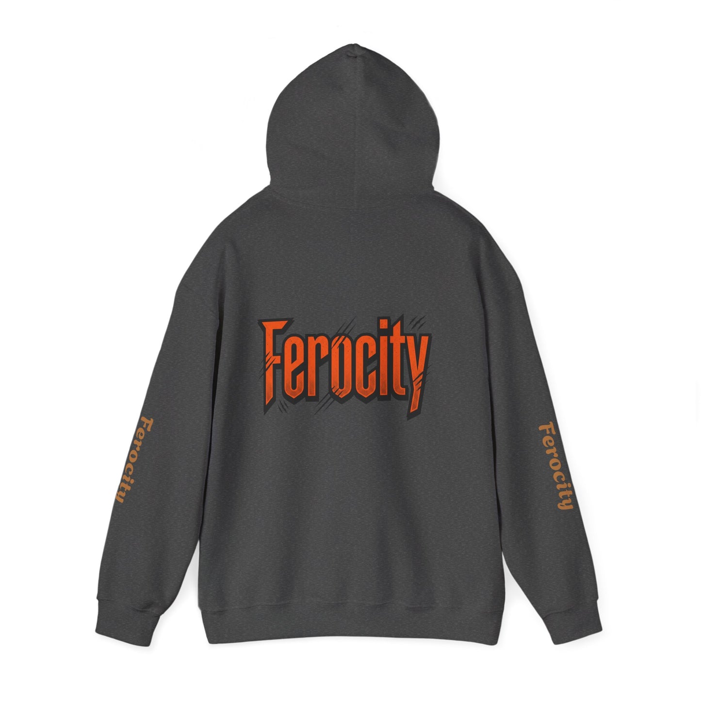 Ferocity Panther Hoodie — Black Big Cat Graphic Hooded Sweatshirt