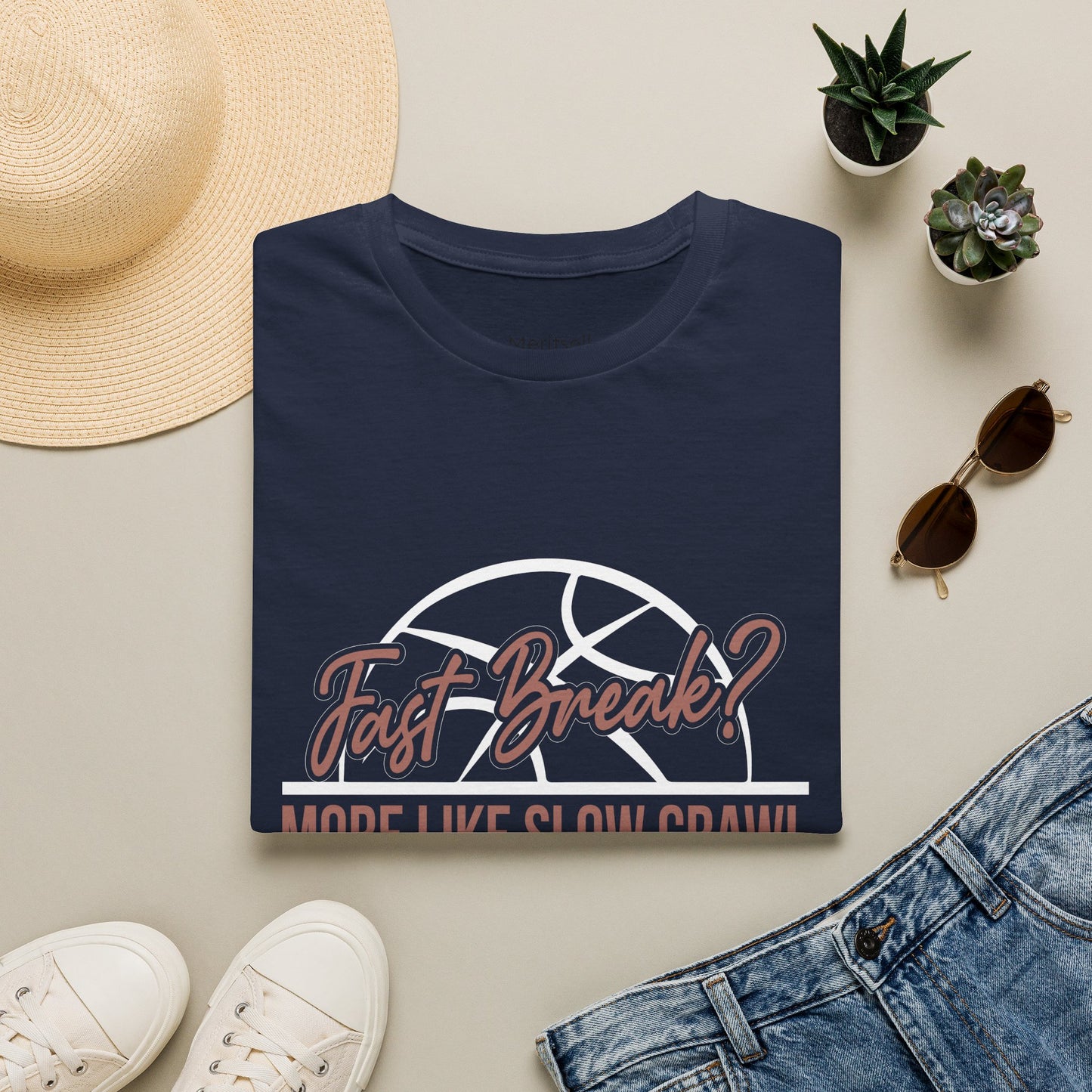 Fast Break? More Like Slow Crawl Basketball T-Shirt - Merit Sell