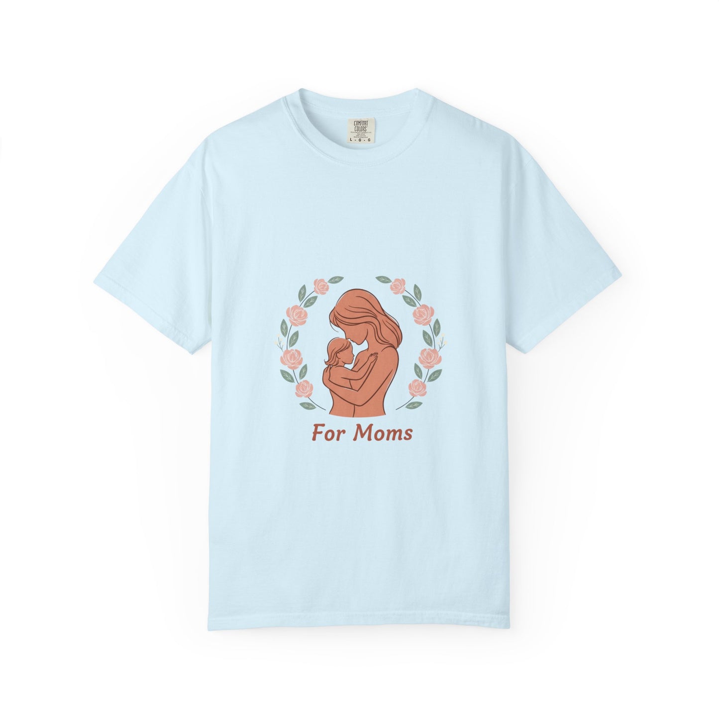 Mother & Baby T-Shirt — "For Moms" Floral Maternity/Motherhood Tee