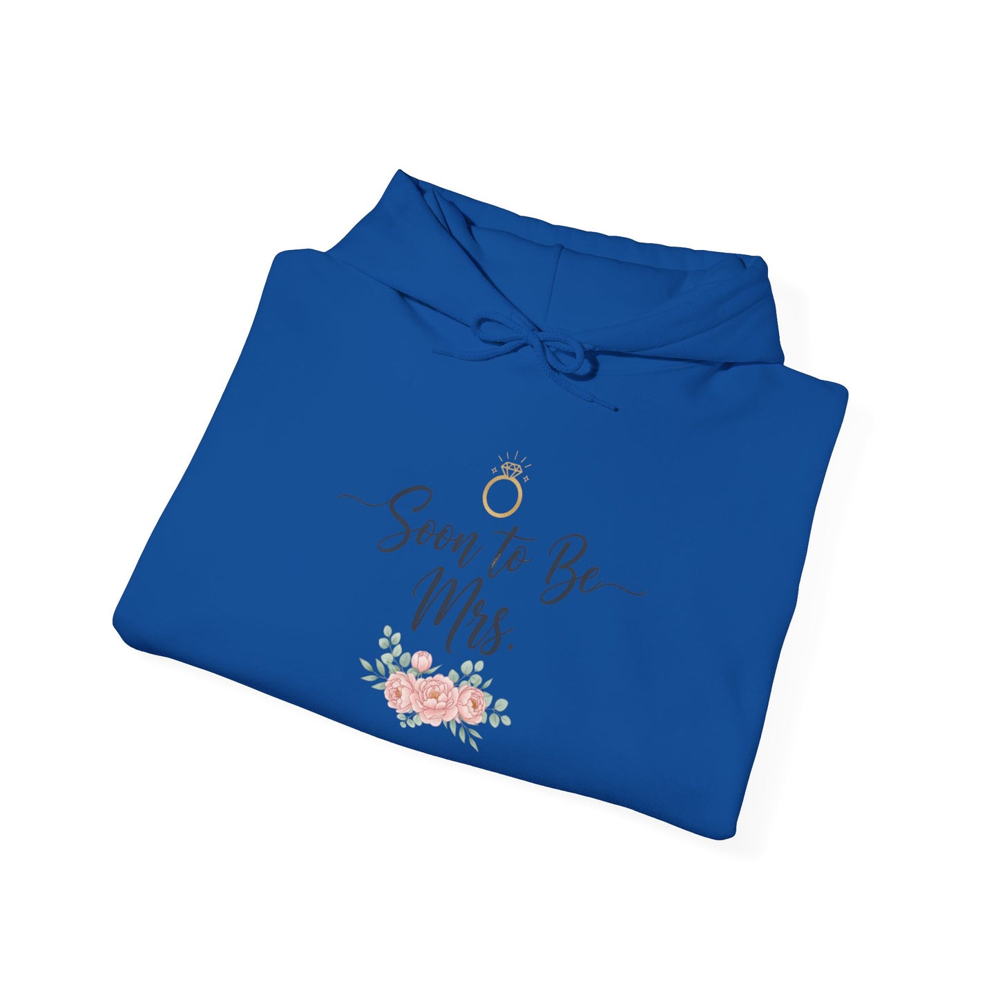 Soon to Be Mrs. Hoodie — Bridal Engagement Sweatshirt with Ring & Floral Design