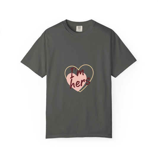 I’m Hers Heart T-Shirt – Cute Couples Valentine Tee