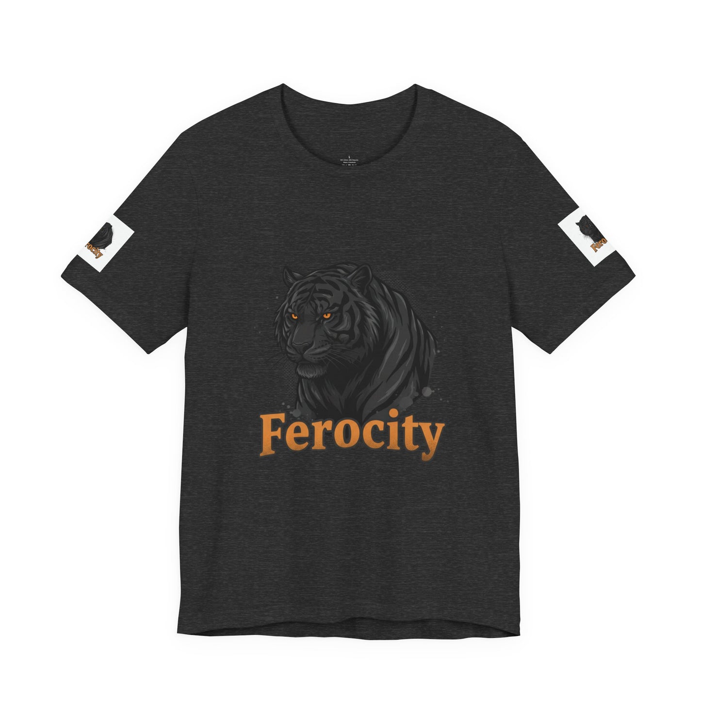 Ferocity Black Panther T‑Shirt – Graphic Tiger Head Tee