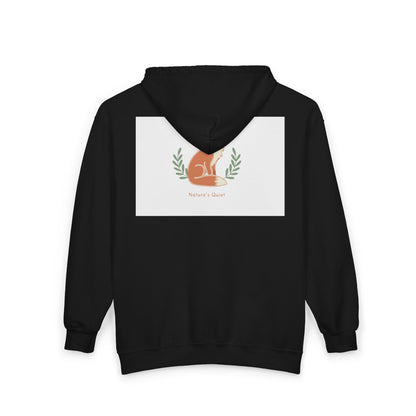 Fox Mom Zip Hoodie — "Mother's Heart" Floral Fox Graphic