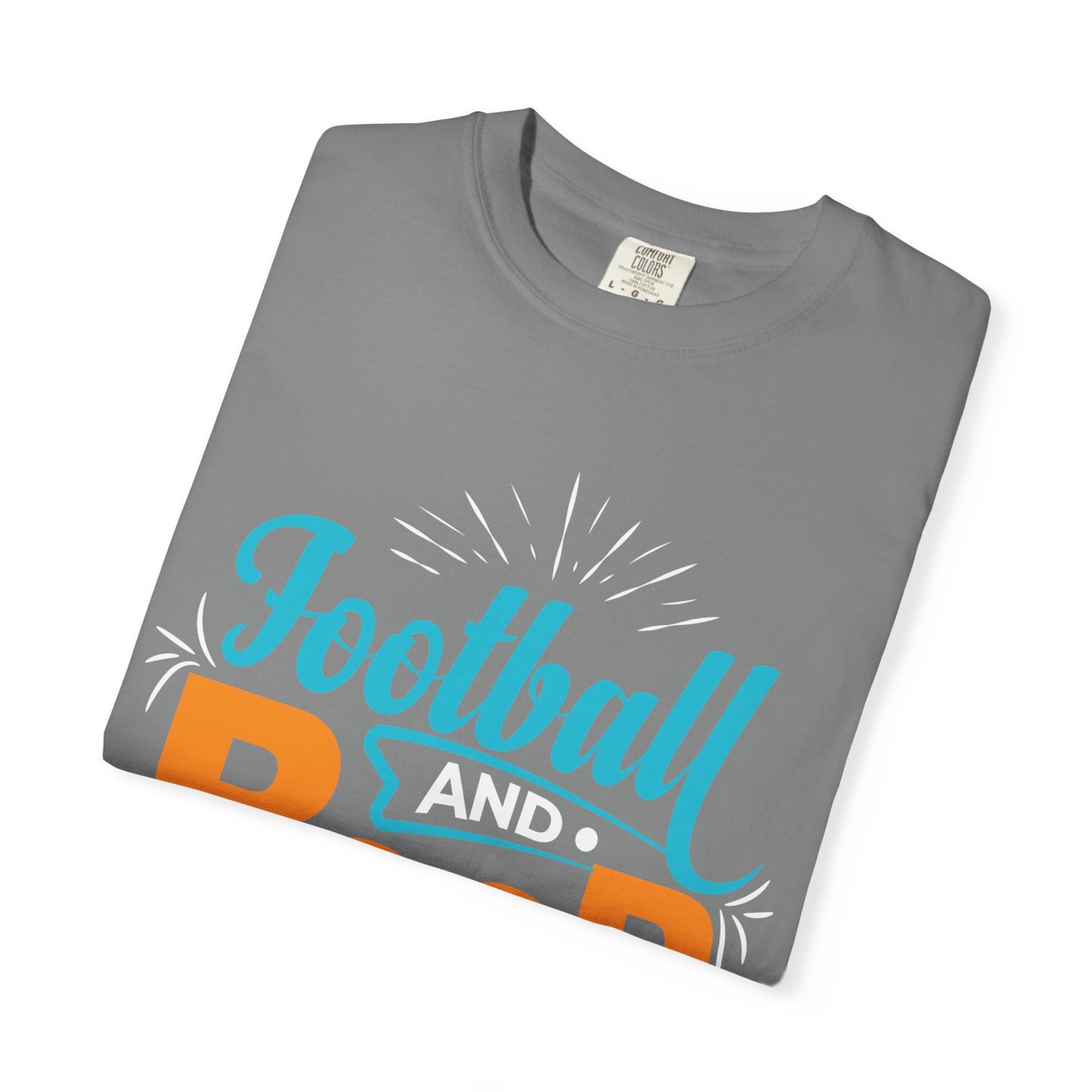 Football and Beer T-Shirt – "Football and Beer Is All I Need" Graphic Tee - Merit Sell