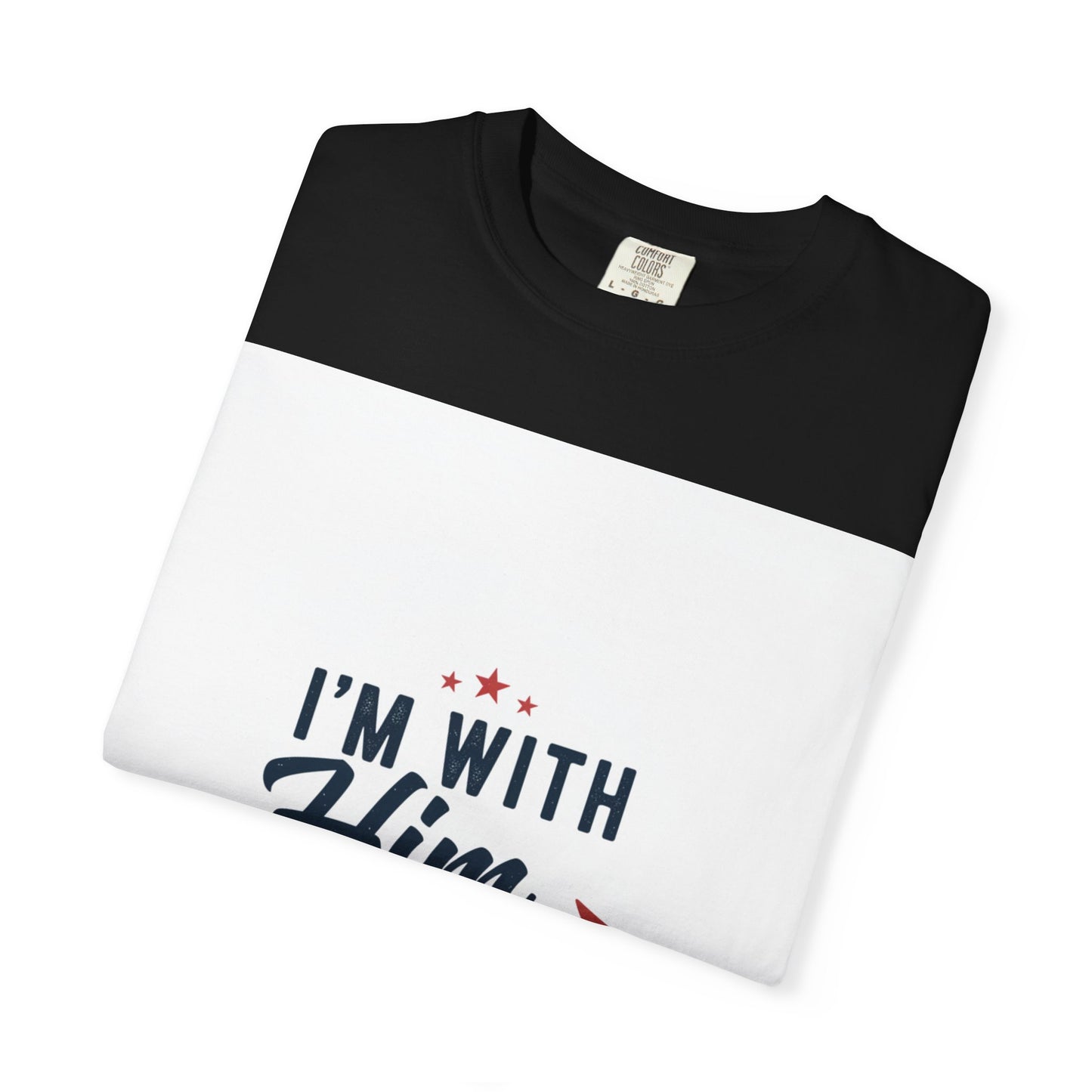 I'm With Him T-Shirt — Patriotic Couple Arrow Graphic Tee