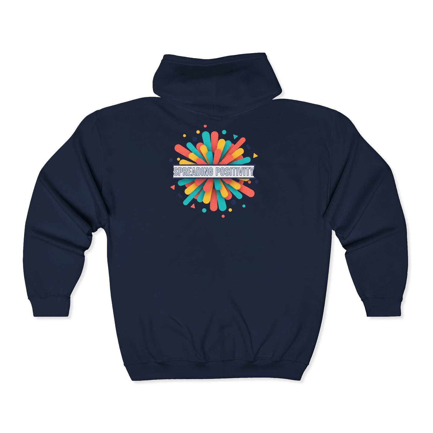 Spread Your Creativity Zip Hoodie — Colorful Inspirational Graphic Hoodie