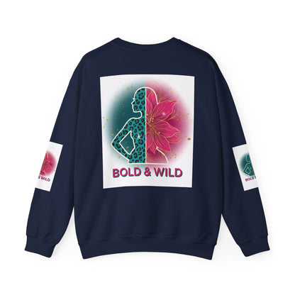Bold & Wild Sweatshirt — Floral Leopard Graphic Crewneck