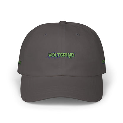 Dad Cap — Green Grunge 'Voltgrip' Embroidered Baseball Hat
