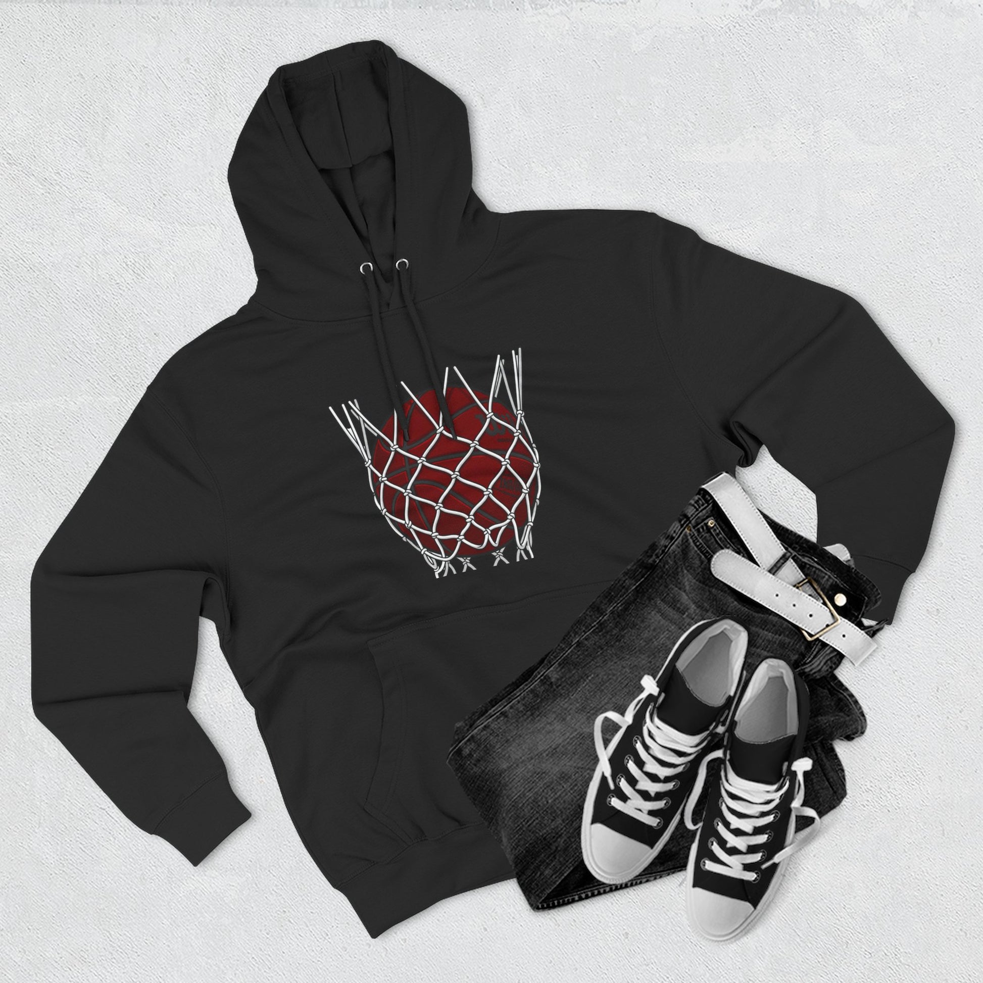 Basketball Hoodie — "Fast Break? More Like Slow Crawl" Graphic Fleece Hoodie - Merit Sell