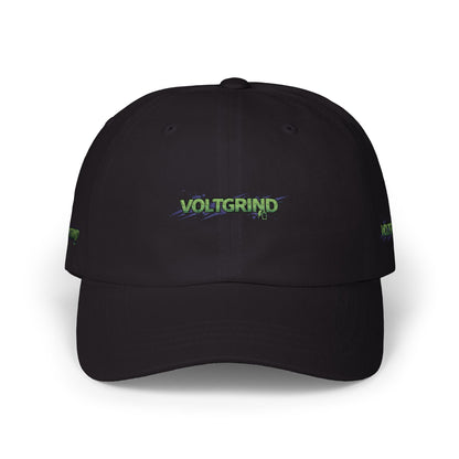Dad Cap — Green Grunge 'Voltgrip' Embroidered Baseball Hat