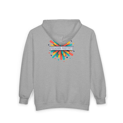 Spread Your Creativity Zip Hoodie — Colorful Inspirational Graphic Hoodie