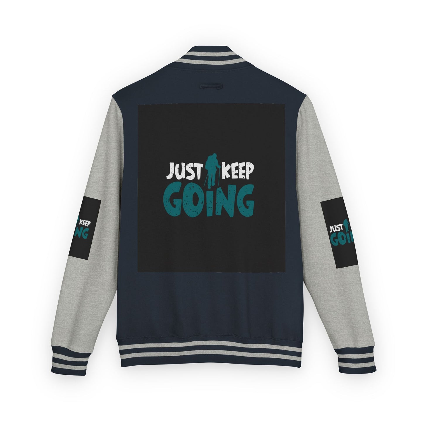 Letterman Jacket — "Just Keep Going" Motivational Varsity Jacket