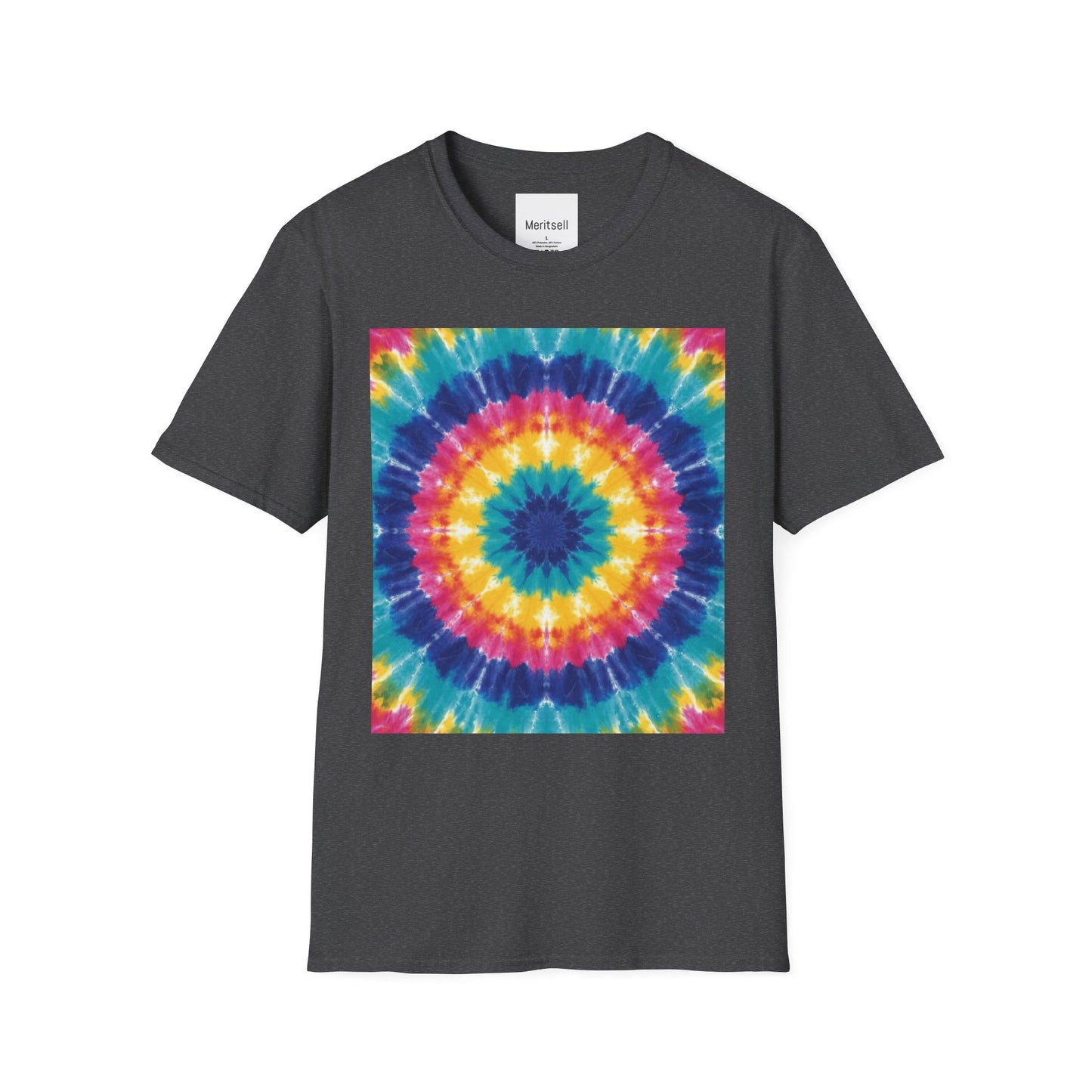 Tie-Dye Mandala T-Shirt — Colorful Retro Festival Tee