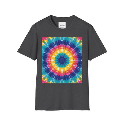 Tie-Dye Mandala T-Shirt — Colorful Retro Festival Tee